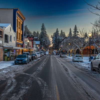 Downtown Arlington in Winter