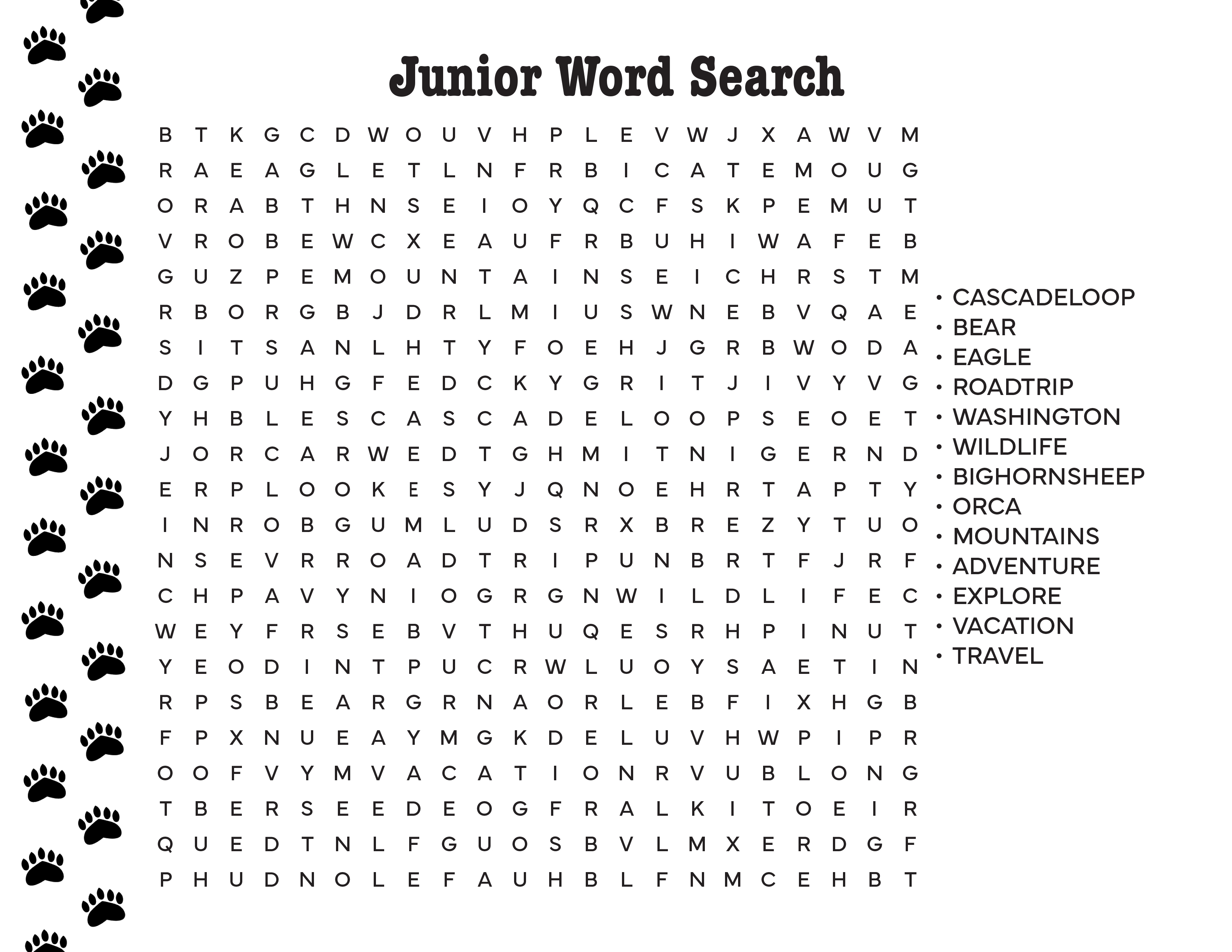 Junior Word Search