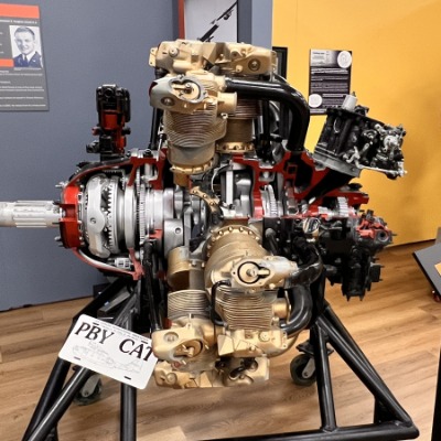Pacific Northwest Naval Air Museum - PBY Cat Engine